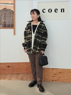 「coen」｜coenなるせさん（レディース・157cm）の秋コーディネート