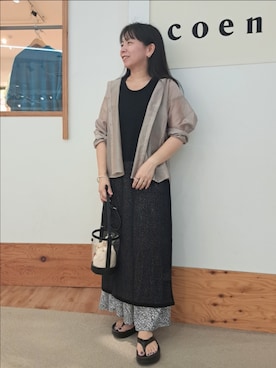 「いつもありがとうございます」｜「アイテム（ワンピース/ドレス）」を使った、coenなるせさん（レディース・157cm）の夏コーディネート