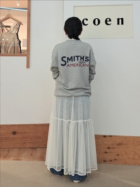「SMITH'S（スミス）のアイテム」を使った、coenなるせさん（レディース・157cm）の春コーディネート