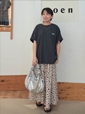 「coenスタッフスタイリング」｜「アイテム（サンダル）」を使った、coenなるせさん（レディース・157cm）の夏コーディネート