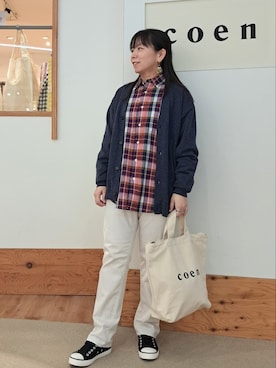 「いつもありがとうございます」｜「アイテム（スリッポン）」を使った、coenなるせさん（レディース・157cm）の春コーディネート
