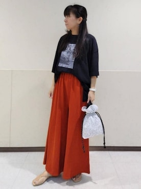「スカーチョ」｜「アイテム（その他）」を使った、coenなるせさん（レディース・157cm）の夏コーディネート