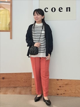 「coenスタッフスタイリング」｜「アイテム（パンプス）」を使った、coenなるせさん（レディース・157cm）の春コーディネート