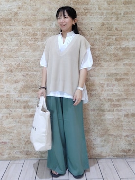 「グルカパンツ」｜coenなるせさん（レディース・157cm）の夏コーディネート