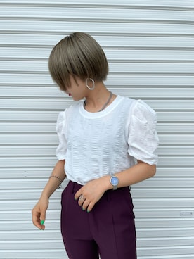 「ラブユ.」｜MariNaさん（レディース・148cm）の夏コーディネート