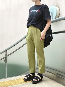 「SHAKA（シャカ）のアイテム（シューズ）」を使った、napoiさん（レディース・156cm）の夏コーディネート