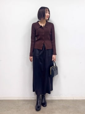 「体型カバー」｜chikaさん（レディース・160cm）の秋コーディネート