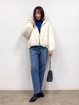 「着回しコーデ」｜chikaさん（レディース・160cm）の冬コーディネート