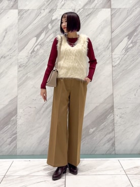 「アイテム（その他トップス）」を使った、chikaさん（レディース・160cm）の冬コーディネート