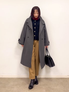 chikaさん（レディース・160cm）の冬コーディネート