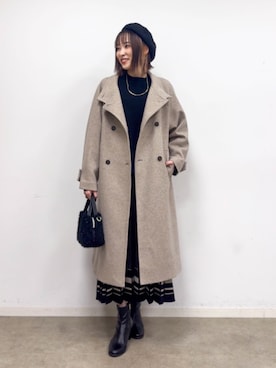 chikaさん（レディース・160cm）の冬コーディネート