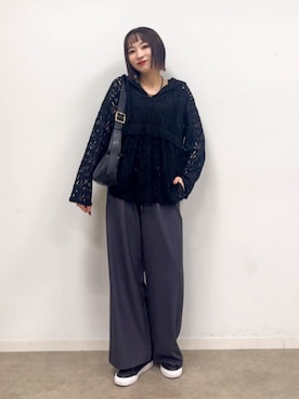 「SHOO・LA・RUE（シューラルー）のアイテム（スニーカー）」を使った、chikaさん（レディース・160cm）の秋コーディネート