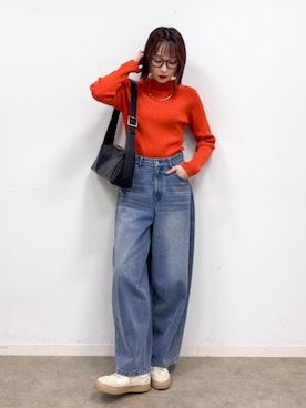 「体型カバー」｜chikaさん（レディース・160cm）の秋コーディネート