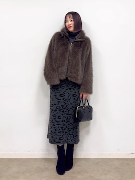 chikaさん（レディース・160cm）の冬コーディネート