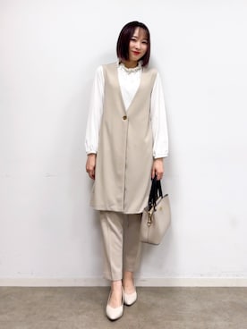 chikaさん（レディース・160cm）の冬コーディネート