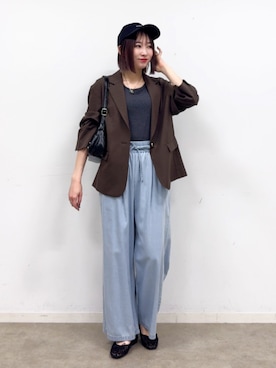 chikaさん（レディース・160cm）の春コーディネート