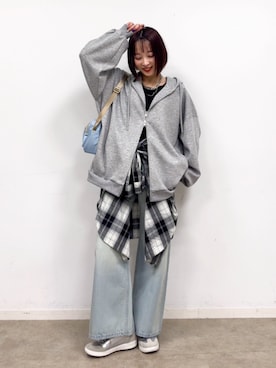 「Lee（リー）のアイテム」を使った、chikaさん（レディース・160cm）の春コーディネート