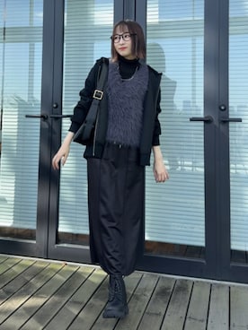 「アイテム（スカート）」を使った、chikaさん（レディース・160cm）の秋コーディネート