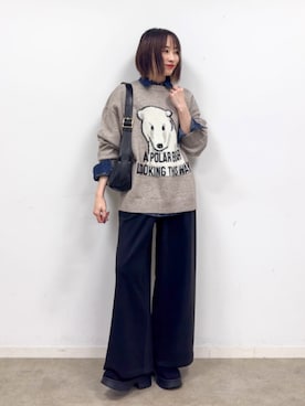 「DRESKIP（ドレスキップ）のアイテム」を使った、chikaさん（レディース・160cm）の冬コーディネート