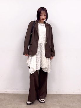 chikaさん（レディース・160cm）の春コーディネート