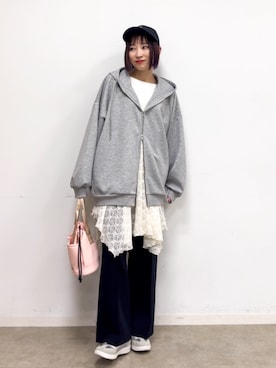 「Lee（リー）のアイテム」を使った、chikaさん（レディース・160cm）の春コーディネート