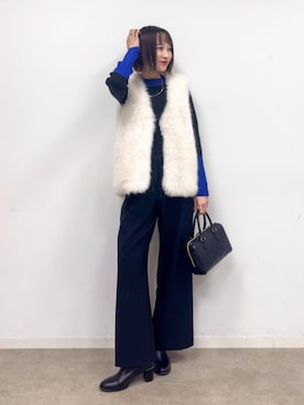 「アイテム（シューズ）」を使った、chikaさん（レディース・160cm）の秋コーディネート