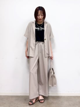chikaさん（レディース・160cm）の夏コーディネート