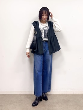 「アイテム（アクセサリー）」を使った、chikaさん（レディース・160cm）の秋コーディネート