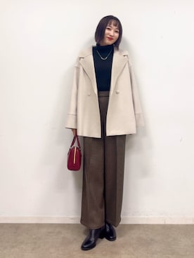 「体型カバー」｜chikaさん（レディース・160cm）の秋コーディネート
