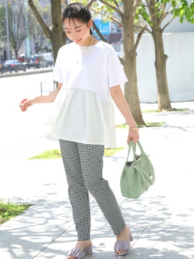 chikaさん（レディース・160cm）の春コーディネート