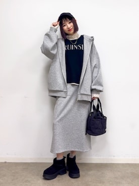 chikaさん(レディース・160cm)の冬コーディネート