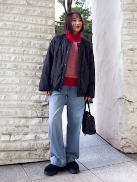 chikaさん（レディース・160cm）の冬コーディネート