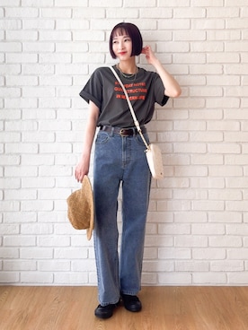 「Lee（リー）のアイテム」を使った、chikaさん（レディース・160cm）の夏コーディネート