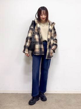 chikaさん（レディース・160cm）の冬コーディネート