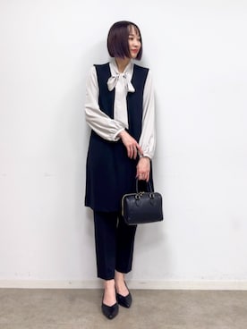 chikaさん（レディース・160cm）の冬コーディネート