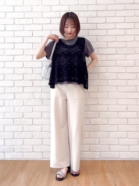 chikaさん（レディース・160cm）の夏コーディネート