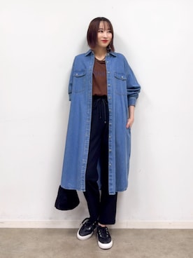 「SHOO・LA・RUE（シューラルー）のアイテム（ワンピース/ドレス）」を使った、chikaさん（レディース・160cm）の秋コーディネート