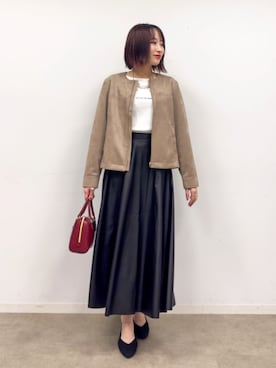 「DRESKIP（ドレスキップ）のアイテム」を使った、chikaさん（レディース・160cm）の秋コーディネート