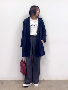 「SHOO・LA・RUE（シューラルー）のアイテム（スニーカー）」を使った、chikaさん（レディース・160cm）の秋コーディネート