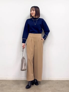 「DRESKIP（ドレスキップ）のアイテム」を使った、chikaさん（レディース・160cm）の冬コーディネート