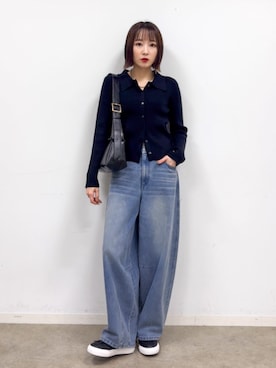 「SHOO・LA・RUE（シューラルー）のアイテム（スニーカー）」を使った、chikaさん（レディース・160cm）の秋コーディネート