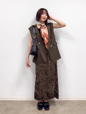 chikaさん（レディース・160cm）の秋コーディネート