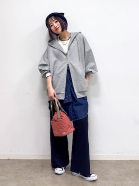 chikaさん(レディース・160cm)の冬コーディネート