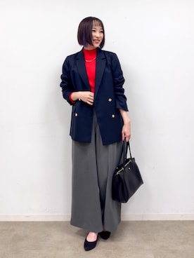 「DRESKIP（ドレスキップ）のアイテム」を使った、chikaさん（レディース・160cm）の冬コーディネート