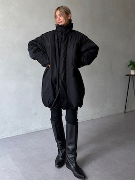 「BEARDSLEY（ビアズリー）のモンスターパーカー（その他アウター、ブラック系）」を使った、naturoさん（レディース・158cm）の秋コーディネート