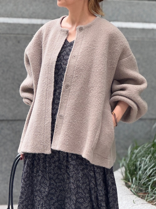 BEARDSLEY カーディガン パフ袖ニットコート レディース : ZOZOTOWN