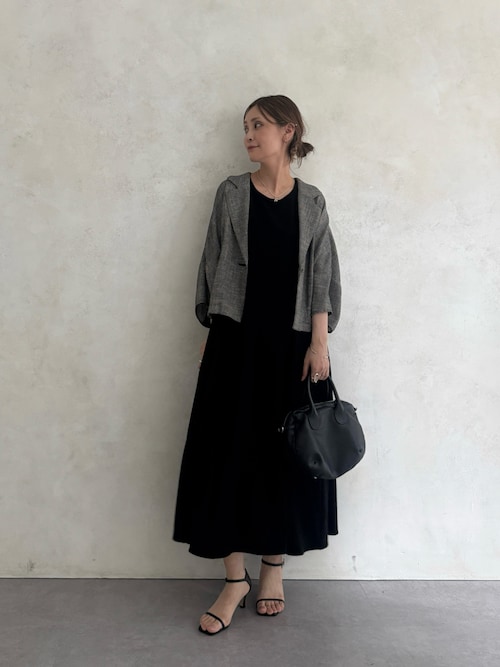 ハーフスリーブツイードジャケット（テーラードジャケット