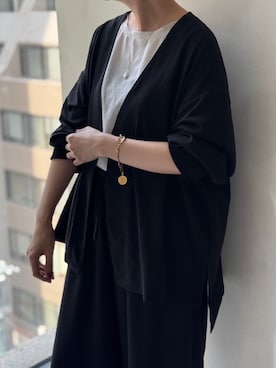 「BEARDSLEY（ビアズリー）のアイテム」を使った、naturoさん（レディース・158cm）の春コーディネート