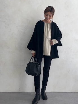 「BEARDSLEY（ビアズリー）のアイテム（その他アウター）」を使った、naturoさん（レディース・158cm）の夏コーディネート