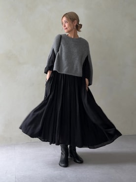 「BEARDSLEY（ビアズリー）のアイテム」を使った、naturoさん（レディース・158cm）の夏コーディネート